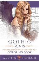 Gothic Minis - Pocket Sized Dark Fantasy Art Coloring Book