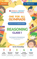 One for All Olympiad Previous Years Solved Papers, Class-1 Reasoning Book (For 2022 Exam)