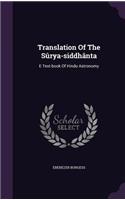 Translation Of The Sûrya-siddhânta