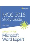 Mos 2016 Study Guide for Microsoft Word Expert