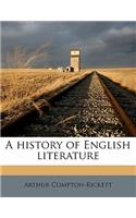 A history of English literature