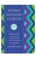 Internet Password Logbook - Pattern Edition: Keep Track Of: Usernames, Passwords, Web Addresses in One Easy & Organized Location