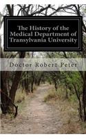 The History of the Medical Department of Transylvania University