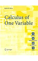 Calculus of One Variable