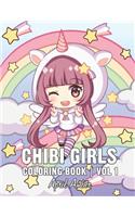 Chibi Girls Coloring Book