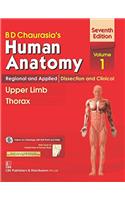 B.D.Chaurasia's Human Anatomy : Regional and Applied Dissection and Clinical Volome 1 : Upper Limb and Thorax With CD & Wall Chart