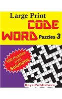 Large Print Code Word Puzzles 3