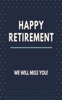 Happy Retirement Guest Book (Hardcover)