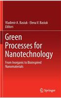 Green Processes for Nanotechnology