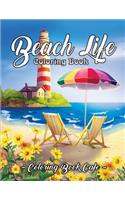 Beach Life Coloring Book