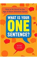 What Is Your One Sentence?