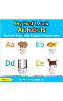 My First Uzbek Alphabets Picture Book with English Translations