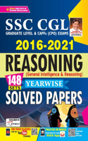 Kiran SSC CGL 2016 to 2021 Reasoning Yearwise Solved Papers(English Medium)(3494)