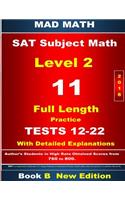 2018 SAT Subject Math Level 2 Book B Tests 12-22