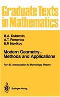 Modern Geometry--Methods and Applications