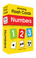 Amazing Flash Cards Numbers: Early Development OF Preschool Toddler (55 Cards)