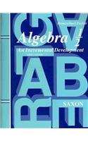 Saxon Algebra 1/2 Answer Key & Tests Third Edition