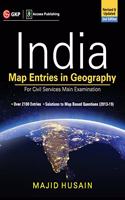 India Map Entries in Geography for Civil Services Main Examination 2ed