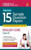 CBSE Board Exams 2023 I-Succeed 15 Sample Question Papers ENGLISH CORE Class 12th