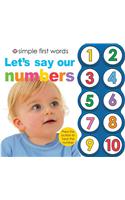 Simple First Words Let's Say Our Numbers