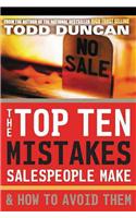 The Top Ten Mistakes Salespeople Make and How to Avoid Them