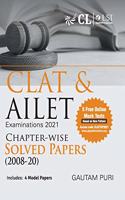 CLAT & AILET 2021 Chapter Wise Solved Papers 2008-2020 by Gautam Puri