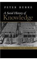 Social History of Knowledge - From Gutenberg to Diderot