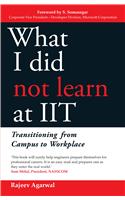 What I Did Not Learn at IIT