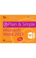 Microsoft Word 2013 Plain & Simple