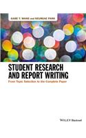 Student Research and Report Writing