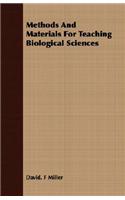 Methods and Materials for Teaching Biological Sciences