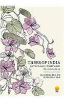 Trees of India: Detachable Postcards to Colour in