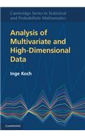 Analysis of Multivariate and High-Dimensional Data