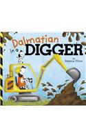 Dalmatian in a Digger