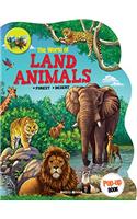 The World of LAND ANIMALS [FOREST. DESERT] Pop-up Book