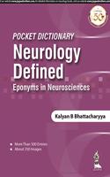 Pocket Dictionary Neurology Defined Eponyms in Neuroscience