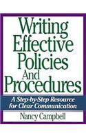 Writing Effective Policies and Procedures