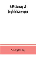 dictionary of English homonyms