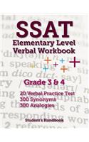 SSAT Elementary Level Verbal Workbook